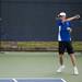 Chippewa Ben Darnell returns a serve in the match against Barton on Friday, July 12. Daniel Brenner I AnnArbor.com